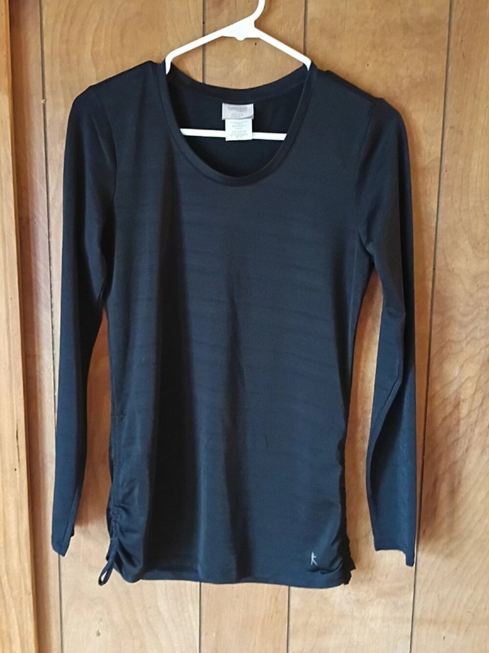 Danskin Now Women's Black Long Sleeve Performance Top Size Small Athletic